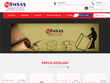 Tablet Screenshot of imsasambalaj.com